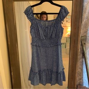 Blue Pokadot dress